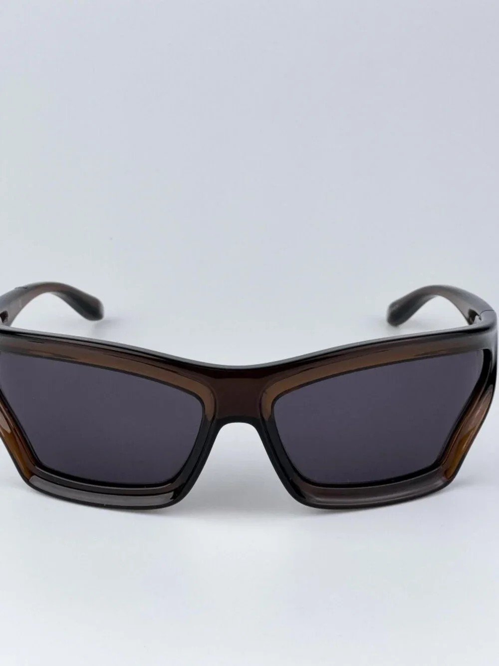 LOEWE LW40143U 47A SHINY BROWN GREY MASK SUNGLASSES